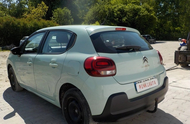 Citroen C3 cena 22900 przebieg: 76424, rok produkcji 2018 z Sułkowice małe 191